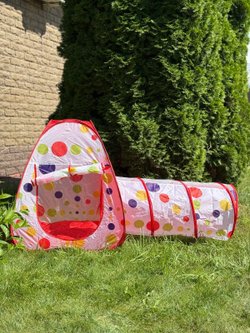 Детская палатка для игр с туннелем 200х90х95 см (201726072)