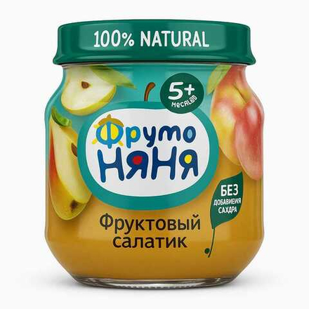 Пюре Фруто Няня фруктовый салатик 100 гр