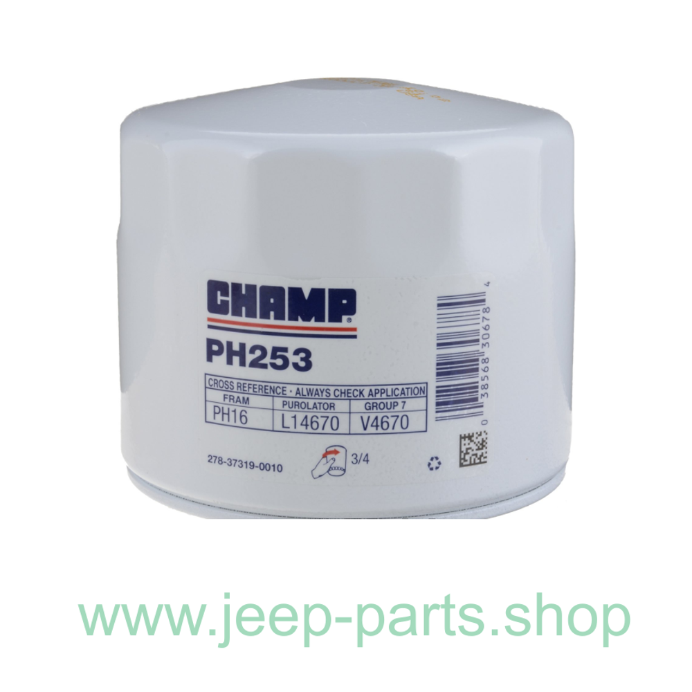 Масленый фильтр CHAMP PH253 для Jeep Grand Cherokee WJ, XJ 4L