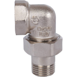 Разъемное соединение (американка) угловое STOUT - 1/2" (ВР/НР, никелированное, уплотнение o-ring)