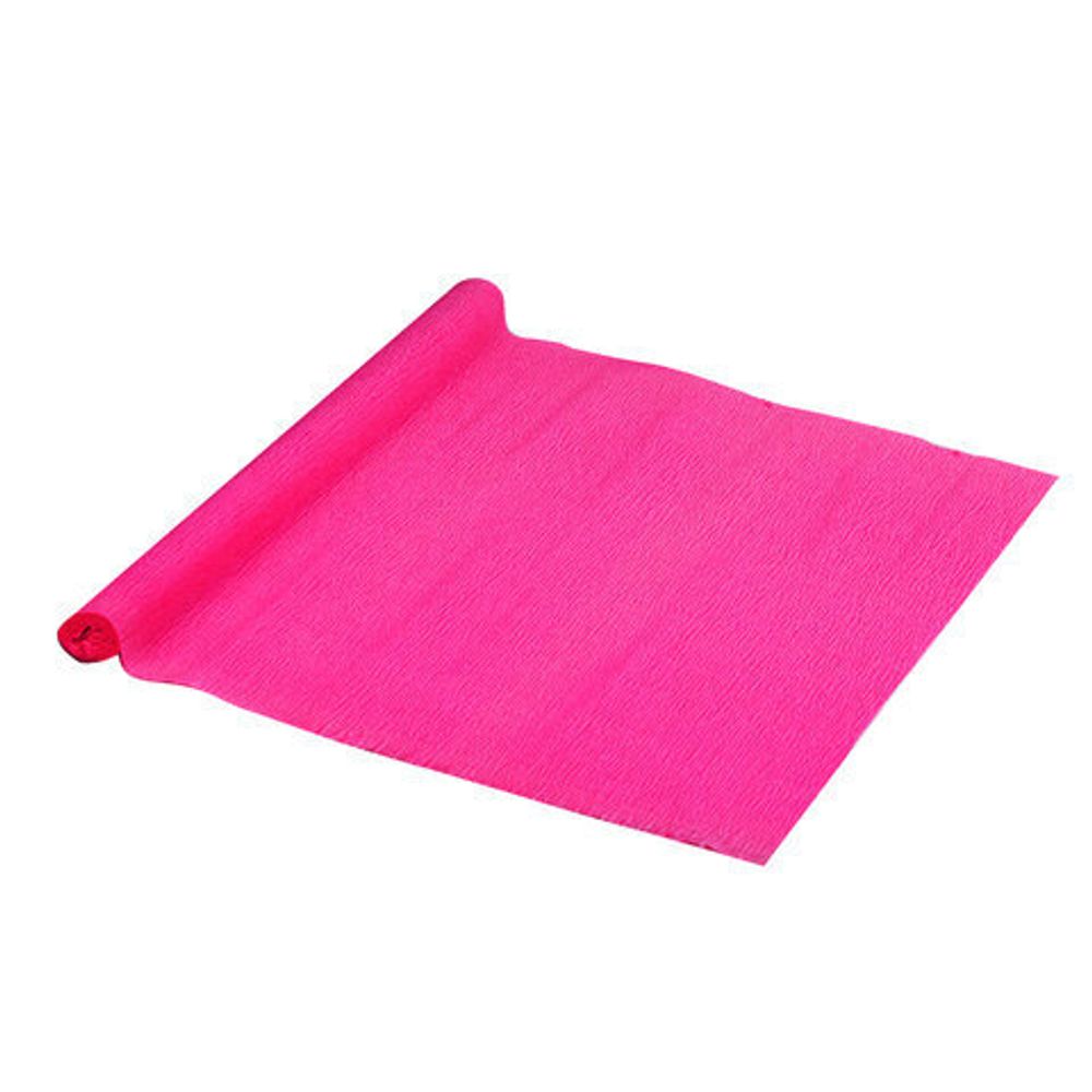 Бумага гофрированная (креповая) ДЛЯ ФЛОРИСТИКИ 110 г/м2, фуксия, 50х250 см, ОСТРОВ СОКРОВИЩ, 112544