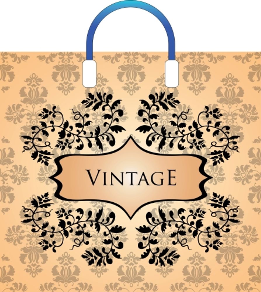 Пакеты с пластиковыми ручками "Винтаж NEW" 38x34+3см 90мкм (10/150шт)