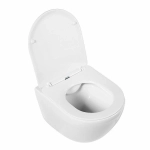 Унитаз подвесной BelBagno Amanda BB051CHR безободковый, с крышкой микролифт, с инсталляцией и белой кнопкой