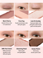 CLIO  Компактная палетка теней для век 02 Rosy Haze (теплые розовые оттенки) pro eye pallete mini