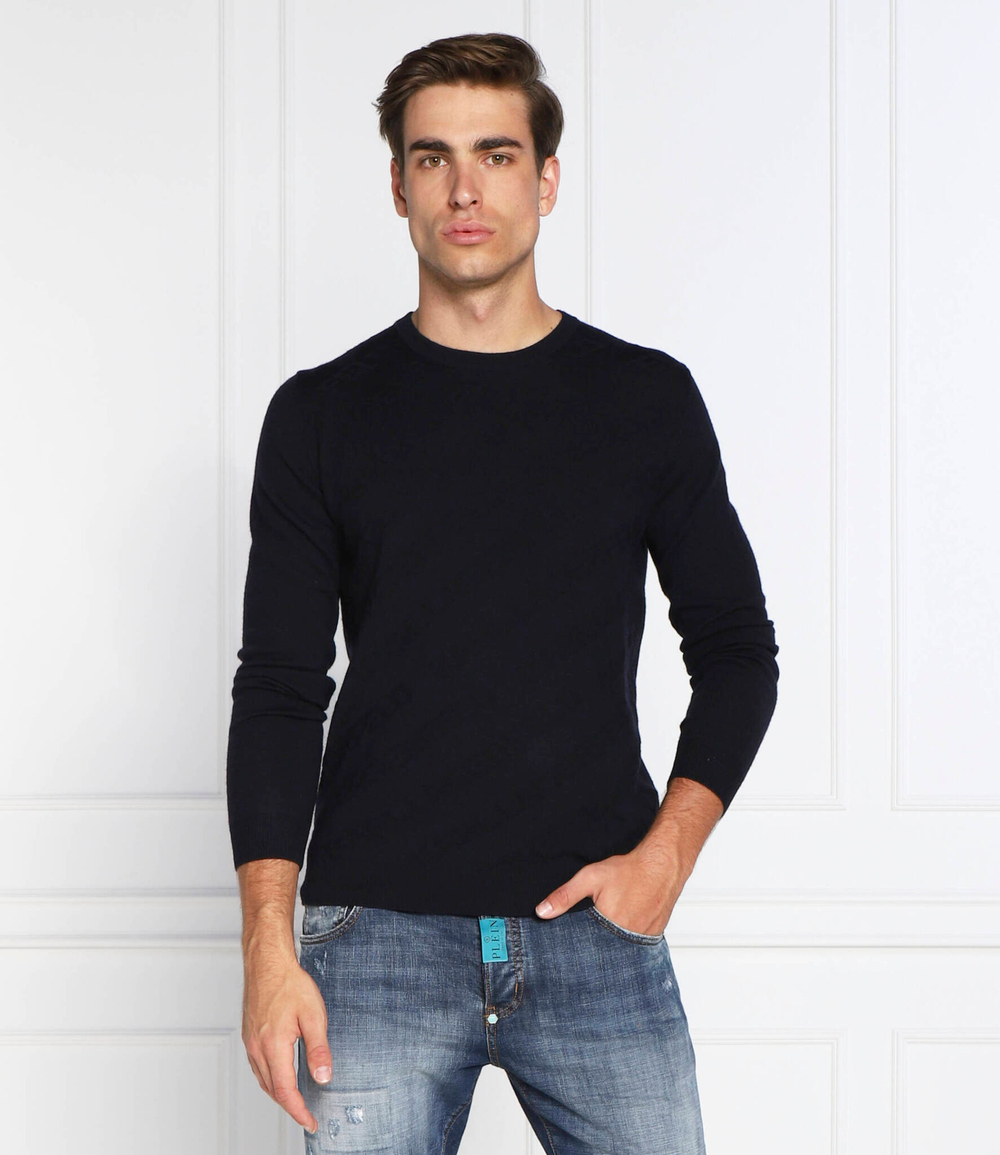 Хлопковый свитер Karl Lagerfeld - темно-синий(655006 524399)