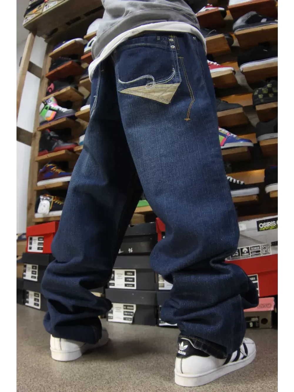 Джинсы прямые широкие трубы от Savitar Shoes Company