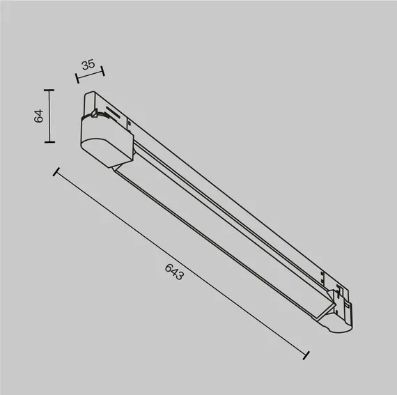 Трековый светильник Technical TR196-3-20W2.7K-W
