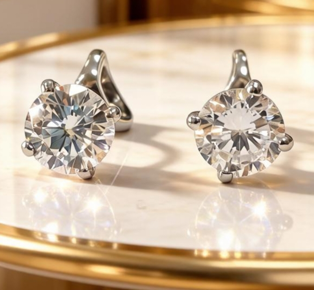 Ювелирные серьги из серебра 925 пробы