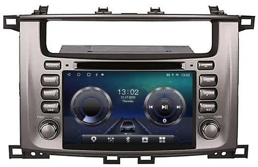 Магнитола для Toyota Land Cruiser 100, Lexus LX470 2002-2007 (экран климата снизу) - Carmedia MKD-7083-S10 Android 12, ТОП процессор, 4Гб+64Гб, CarPlay, SIM-слот