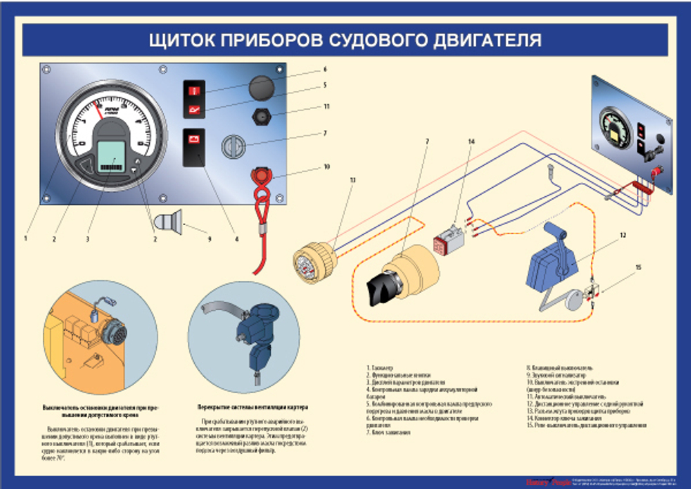 Устройство судового двигателя