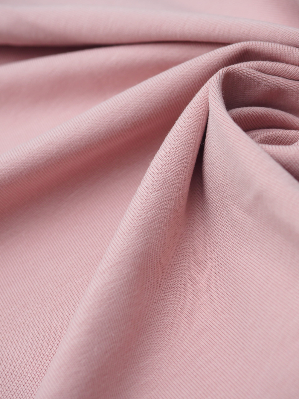 Кулирка пудровая хлопковая с лайкрой отрезами