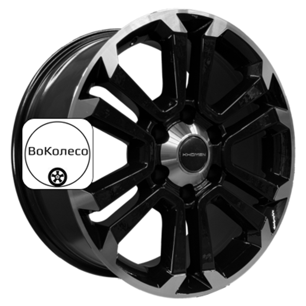 7,5x18/6x139,7 ET25 D106,1 KHW1817 (LC Prado) Black-FP Khomen Wheels