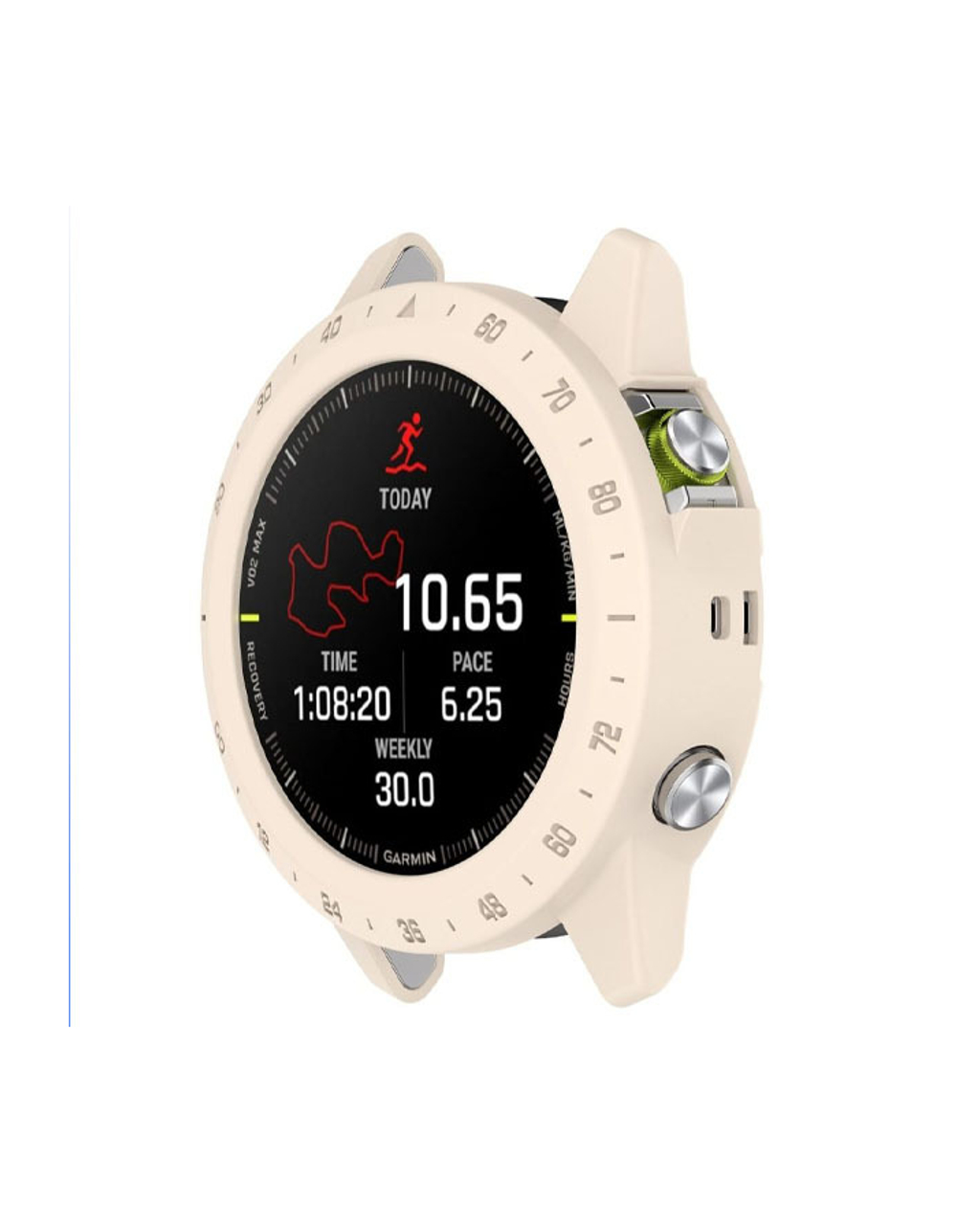 Защитный бампер чехол для часов Garmin MARQ Gen 2 Adventurer Athlete Aviator Captain Golfer материал TPU (Светло-бежевый)