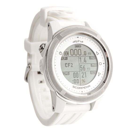Компьютер для подводной охоты и фридайвинга Scorpena Alpha белый