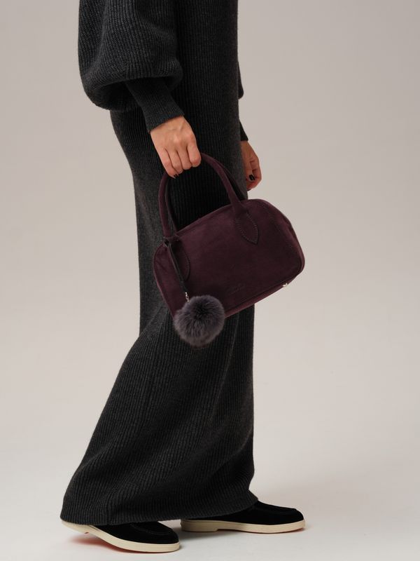 Замшевая сумка DBR 31348 сливовый