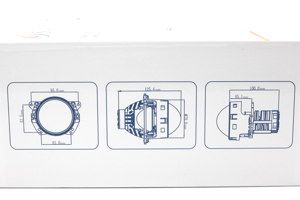 Билед модули Sariti S5 3.0 дюйма, 2 чипа, 5500К, 12V, 45W/55W, крепление 3R (комплект, 2шт)