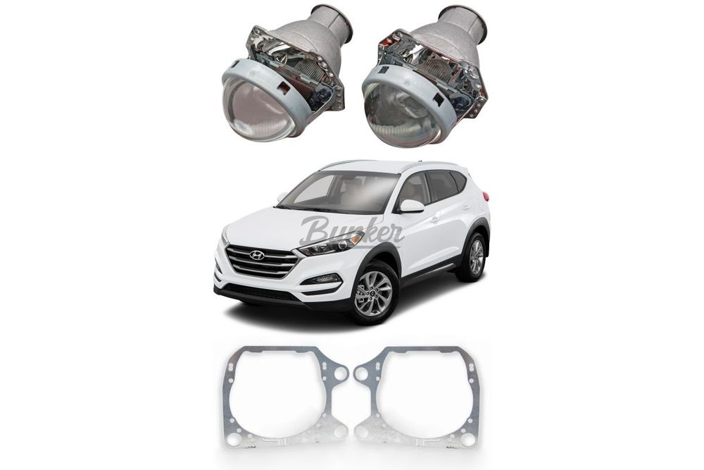 Готовый комплект для замены штатных линз Hyundai Tucson III 2015-2018