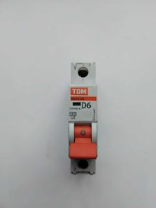 Автоматический выключатель TDM ВА47-29 1Р 6А 4.5кА D SQ0206-0137