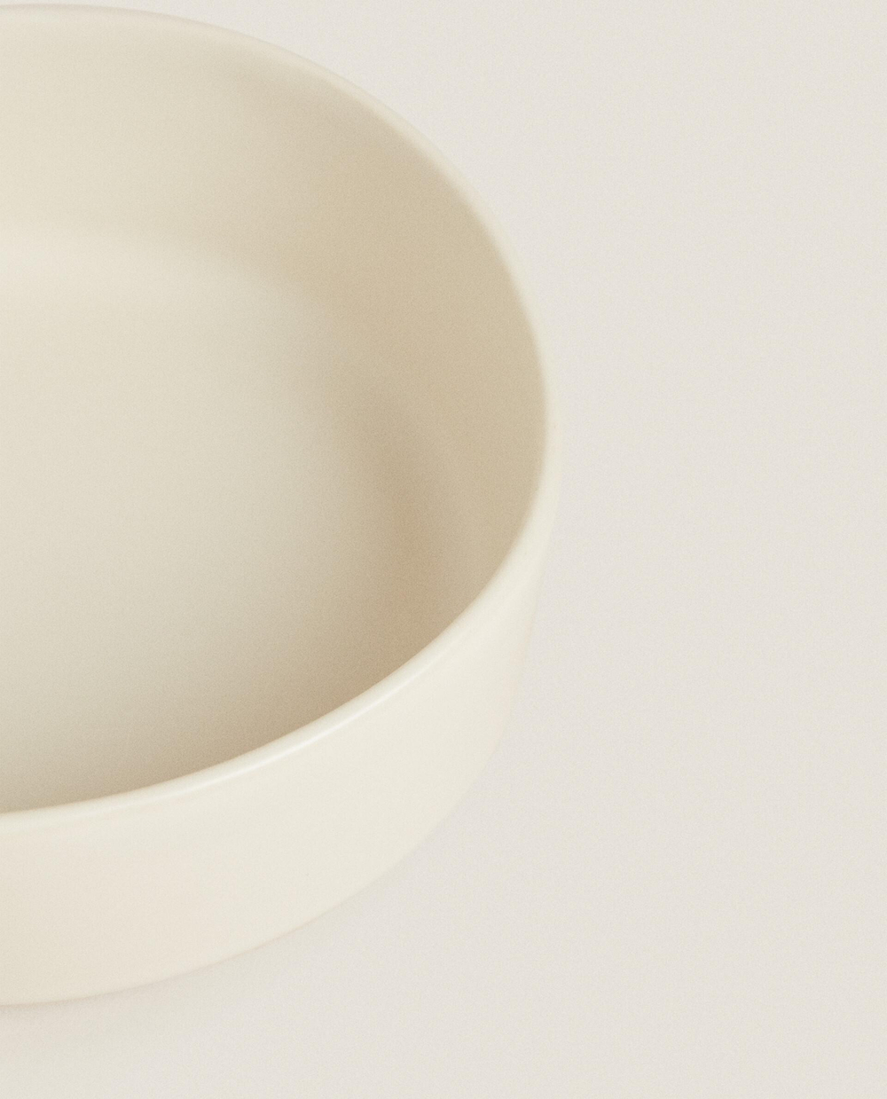 Zara Home миска из каменной керамики, цвет бежевый, 11 см