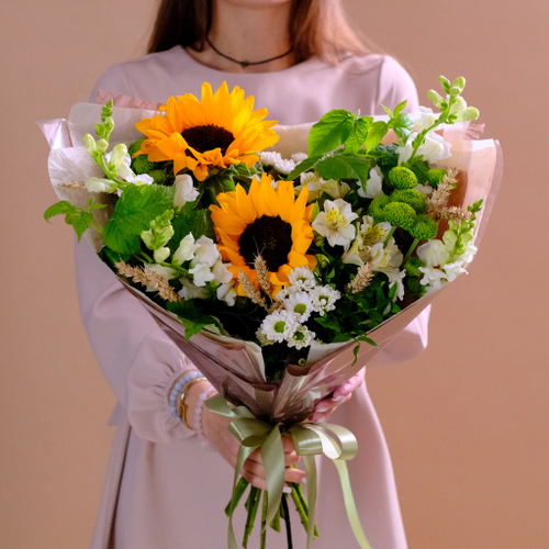 Купить Летний букет с подсолнухами #33 