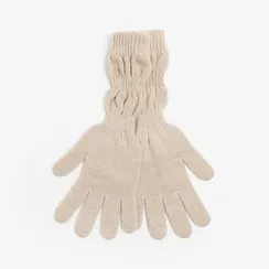 Перчатки женские, цвет бежевый, размер 18