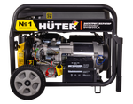 Портативный бензогенератор HUTER DY6500LX с колесами