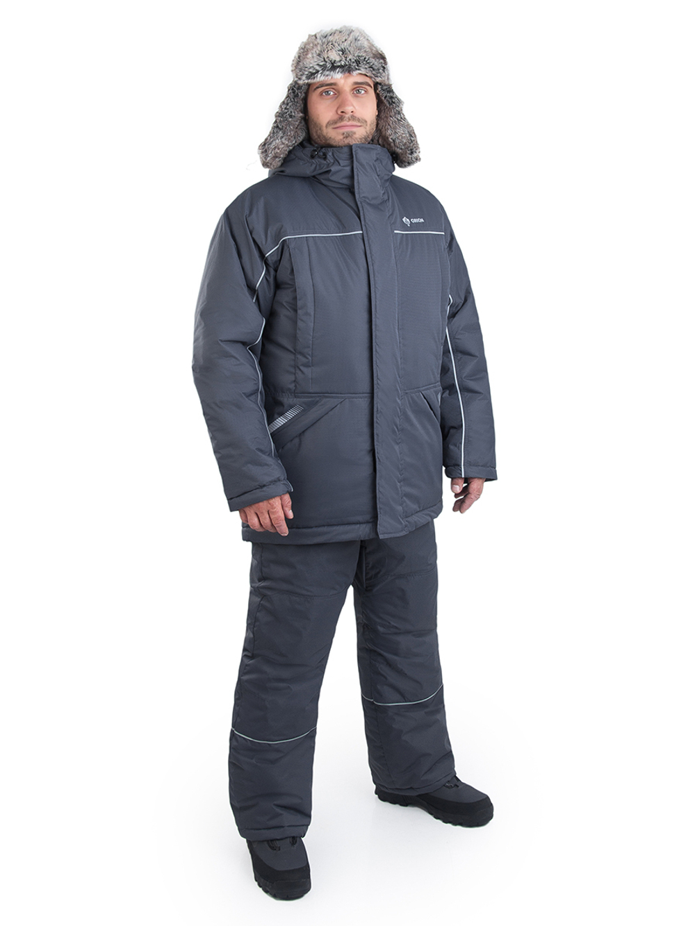 Костюм ORION Active Марс, зимний, плащевая, т.серый
