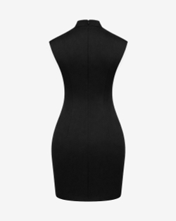 Платье-ципао из крепа