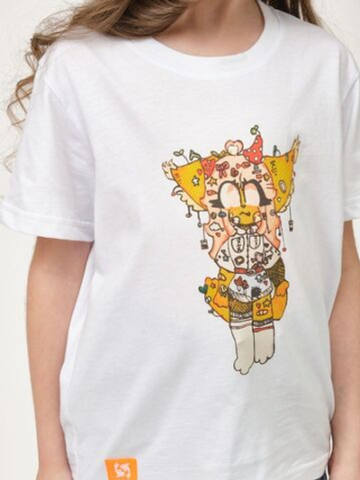 Детская футболка с принтом Gold (Размер: 152-158) (Цвет: белый)