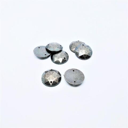 Декоративный элемент №91 "Серебрянные круги" 15-20 мм