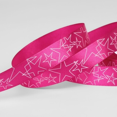 Атласная лента "Звездочки" 15 мм