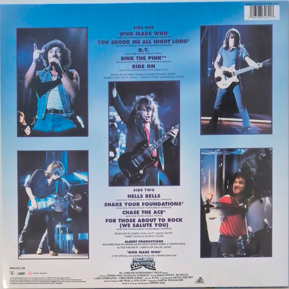 AC/DC / Who Made Who (50th Anniversary)(Coloured Vinyl)(LP)