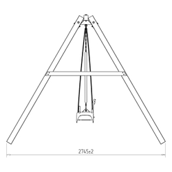 Деревянные качели с качелями со спинкой и гибкими качелями
