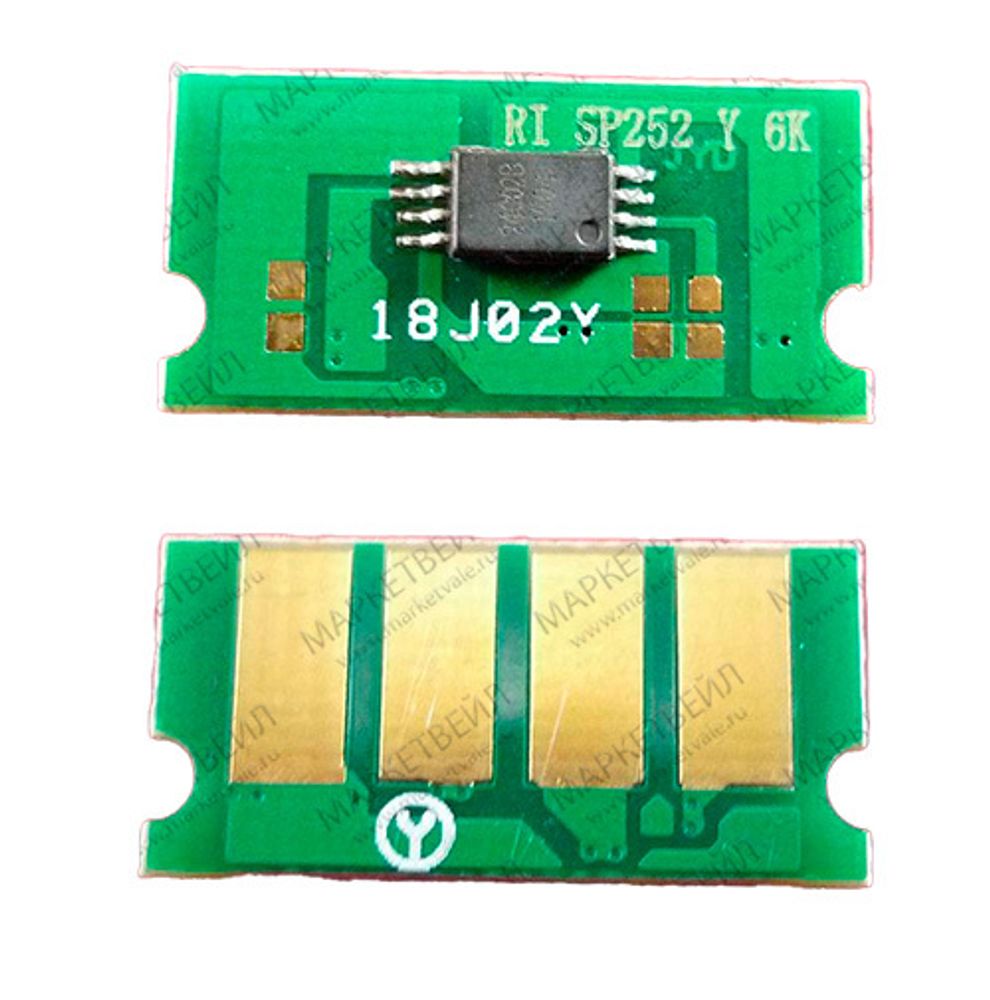 Чип Ricoh SP C252Dn/C252Sf/C262Dnw/C262Sf (SPC252HE) Yellow, 6K (ELP Imaging®)