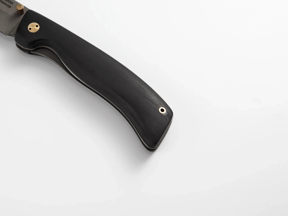 Складной нож "Скаут", сталь Х12МФ, рукоять черный мореный граб