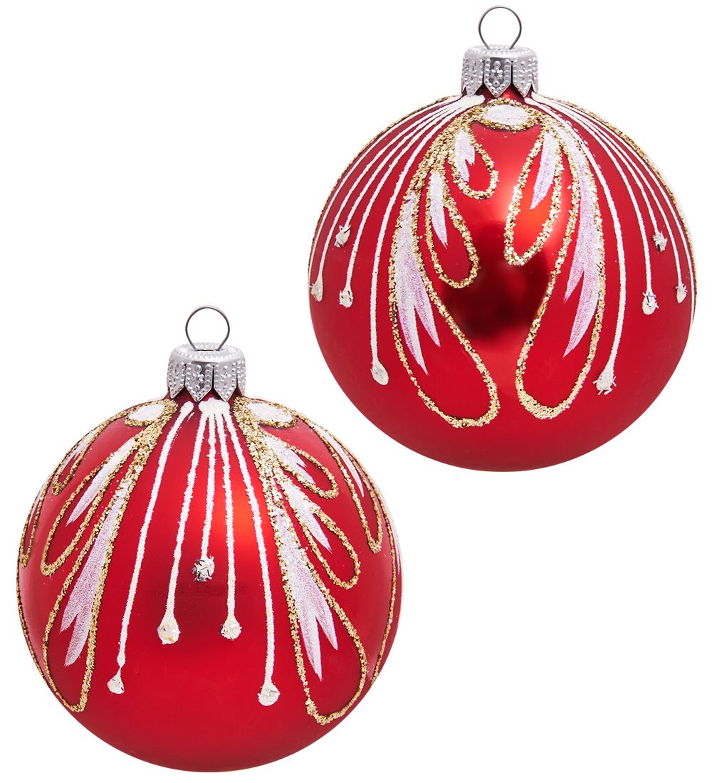 Элита НФШ-1431/2 Набор ел.украшений Шар 2шт «Изысканный» 85 мм