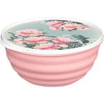 Миска «Latina» 3,2л с крышкой с декором «Сад пионов» (розовый) 223152408/04
