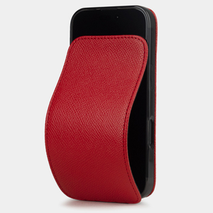 Чехол для iPhone 17 из кожи сафьяно, красного цвета