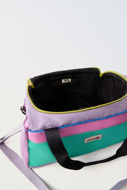 ZARA СУМКА-БОУЛИНГ, РАЗНОЦВЕТНЫЙ