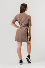 ПЛАТЬЕ-ФУТБОЛКА OVERSIZED T-SHIRT DRESS NEBBIA CLUB 594 Коричневый