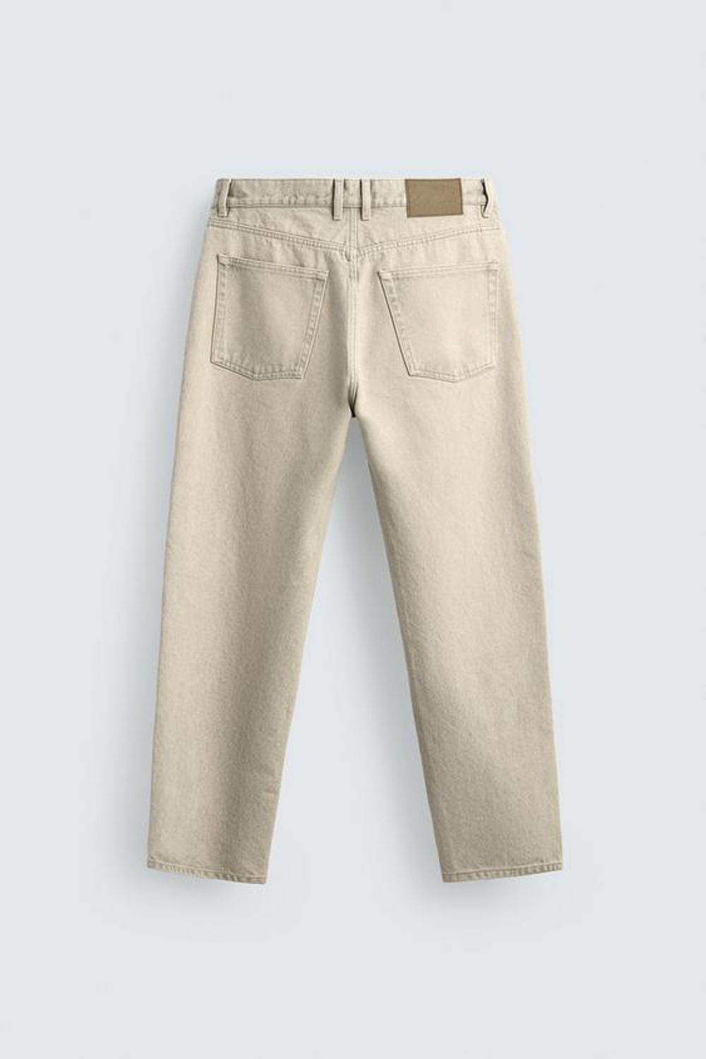 ZARA ДЖИНСЫ STRAIGHT ДЛИНОЙ ДО ЩИКОЛОТКИ, ЗЕЛЕНЫЙ/СЕРЫЙ