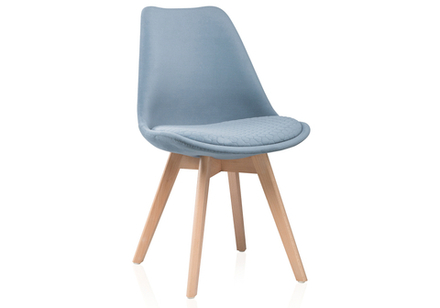 Деревянный стул Bonuss light blue / wood