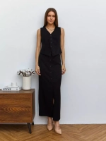 Юбка длинная на пуговицах