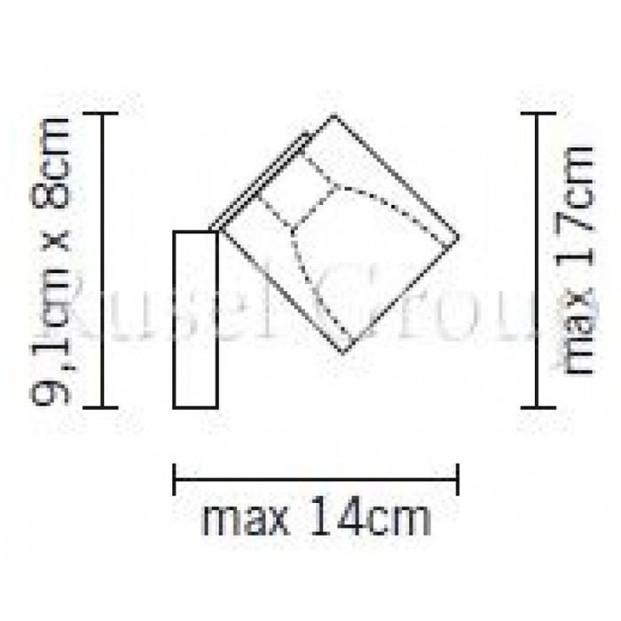 Настенно-потолочный светильник Fabbian Cubetto White Glass D28 G03 01