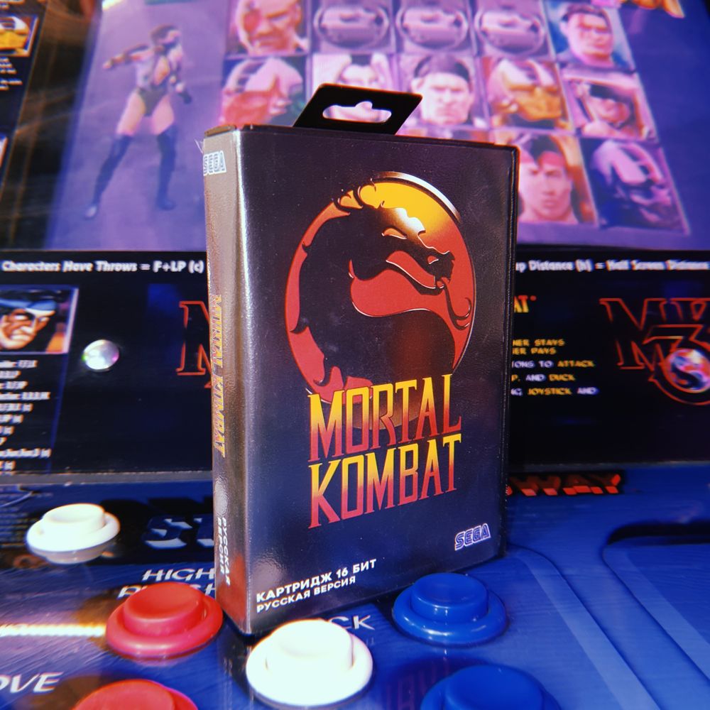 Картридж Mortal Kombat (SEGA, русская версия)