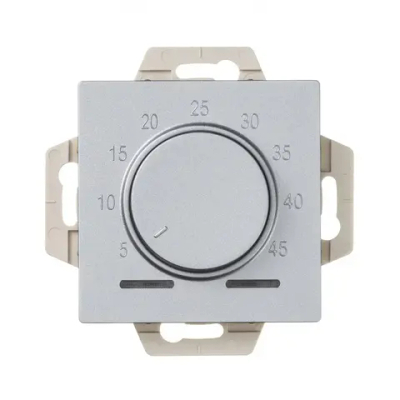 ATLASDESIGN ТЕРМОСТАТ электронный для теплого пола с датчиком, 10A, механизм, АЛЮМИНИЙ