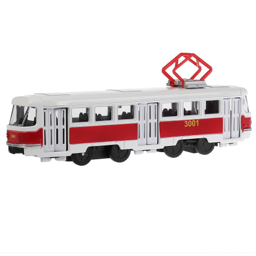 Модель ТРАМВАЙ, 16,5 см, открываются двери