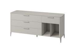 Тумба Type oak 4 ящика 2 полки ширина 180 см (серо-бежевый)