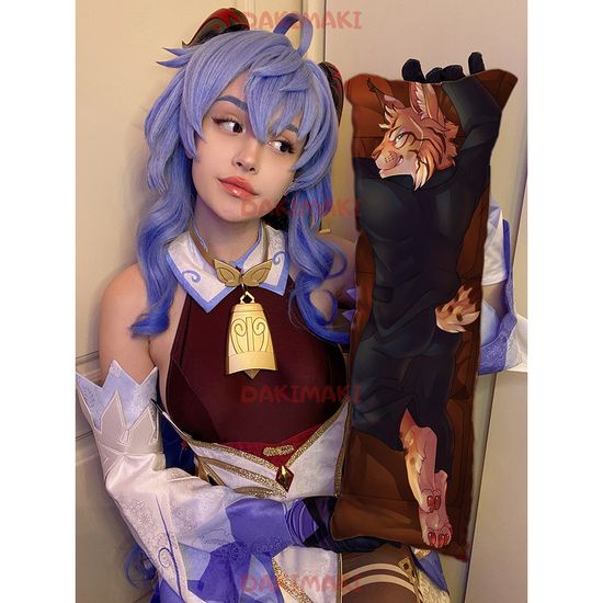 Мини дакимакура фурри Тигр арт. M1186, 60х20 см