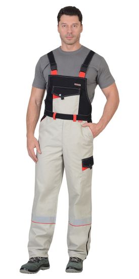 Полукомбинезон "Сириус-Ховард-Люкс" (молочный/черный/красный)